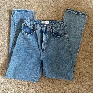 Abercrombie Curve Love straight leg jeans